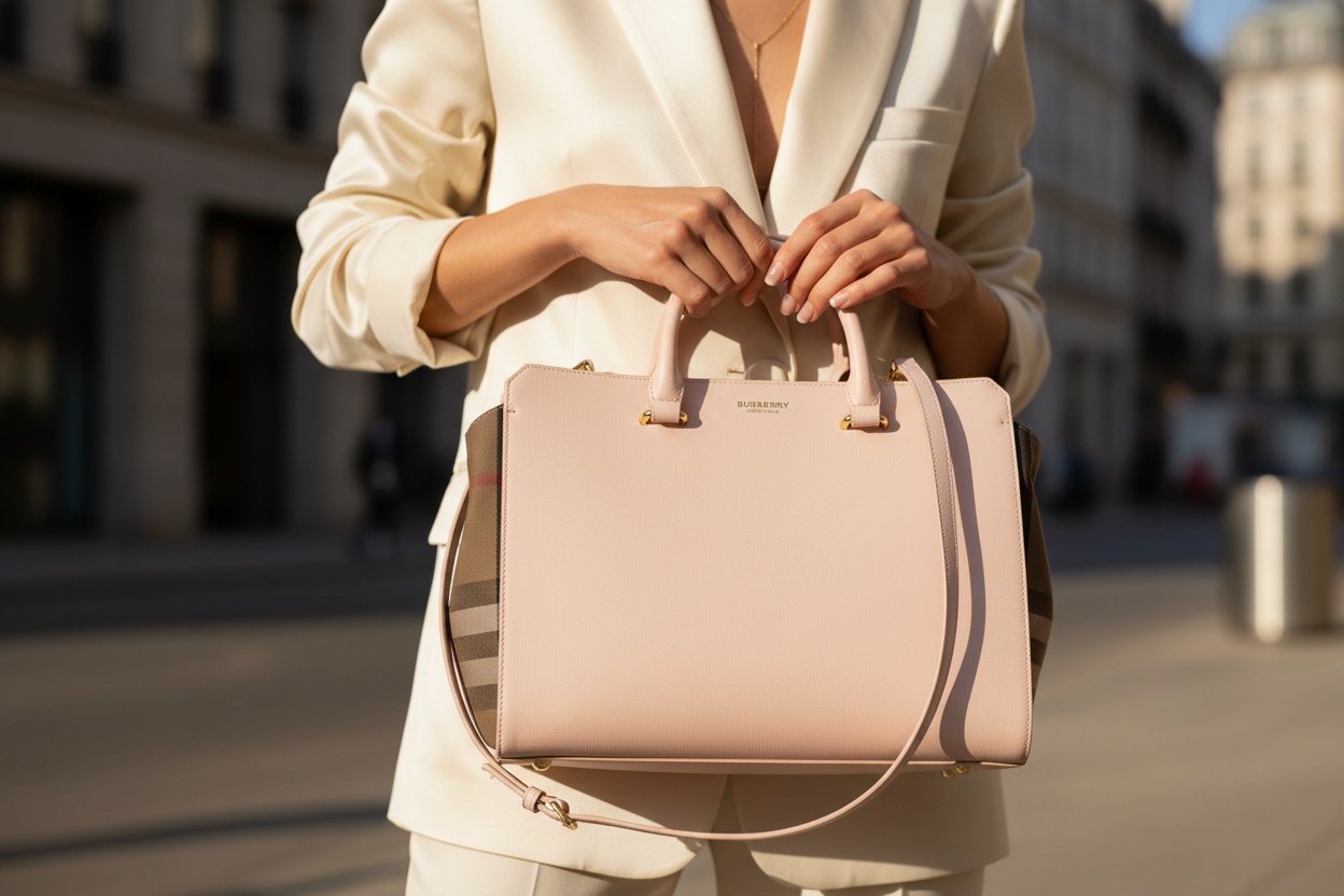 Burberry Pink Leather Handbag