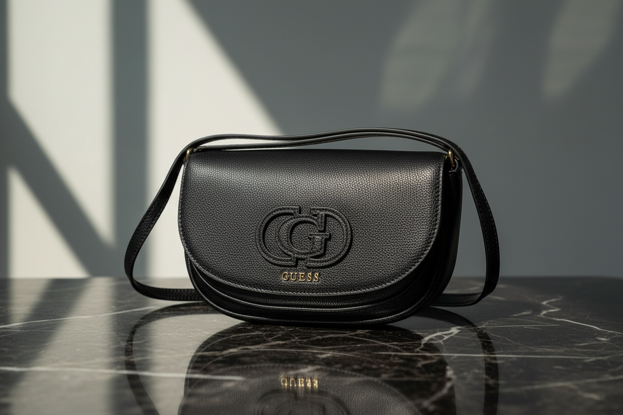 Dámská kabelka Guess Jeans z černého polyethylenu