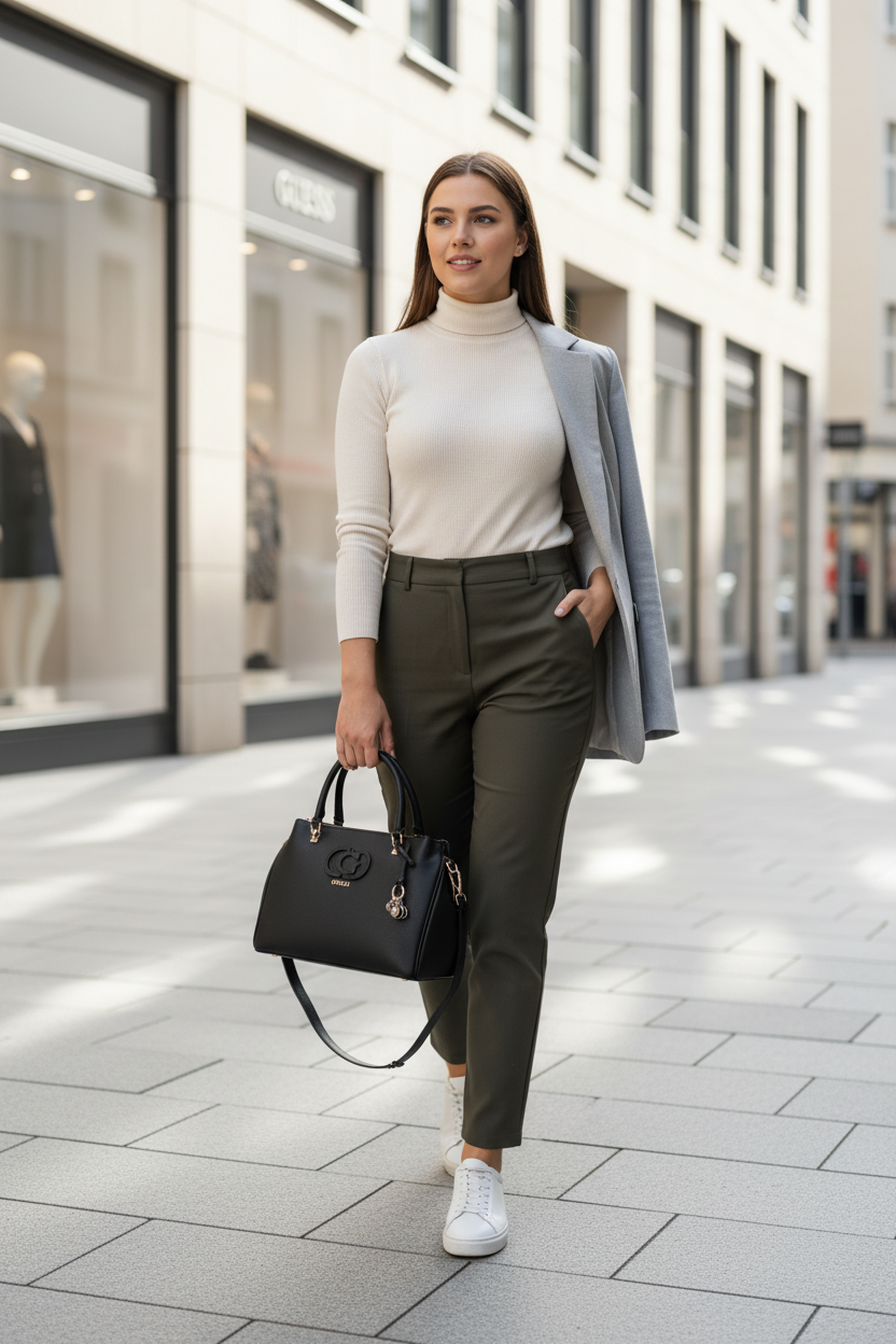 Guess Jeans Black Polyurethane Women's Handbag