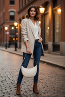 Guess Jeans Bianco Women Handbag