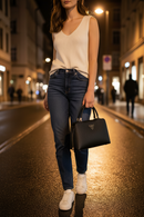 Dámská kabelka Guess Jeans z černého polyuretanu