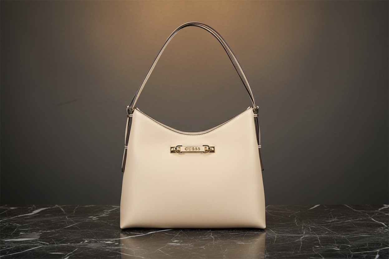 Dámská kabelka Guess Jeans béžová z polyuretanu