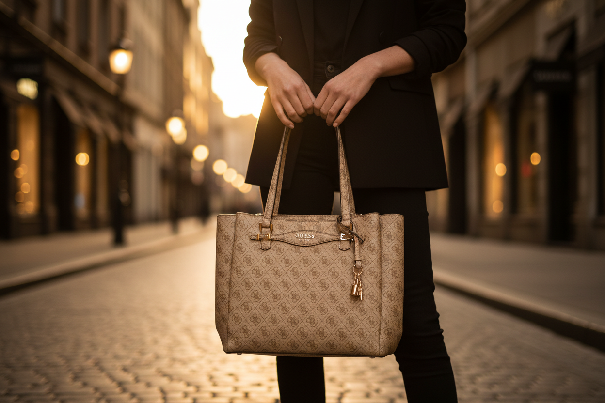 Guess Jeans Beige Damväska