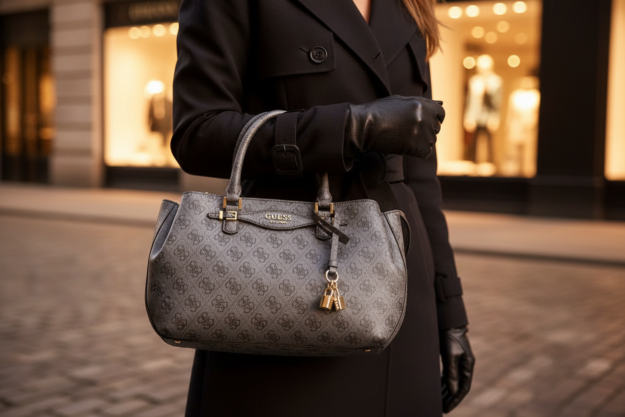 Guess Jeans Nero Damväska