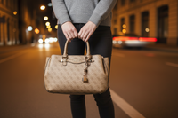 Dámská kabelka Guess Jeans béžová z polyuretanu