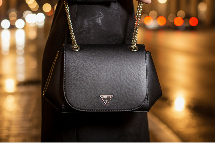 Guess Jeans Nero Damväska