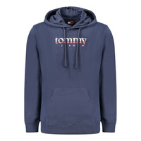 Tommy Hilfiger Blue Cotton Men's Hooded Sweatshirt