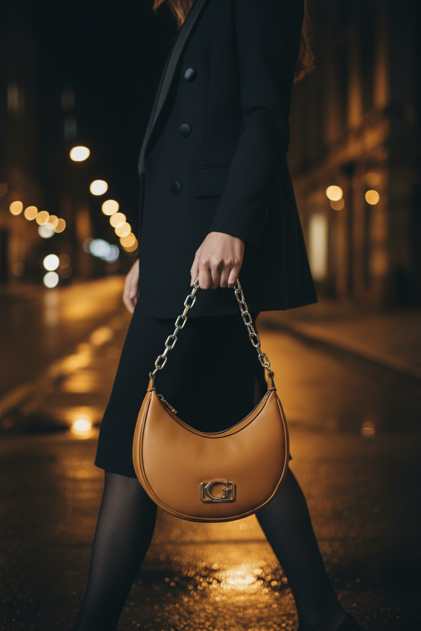 Dámská kabelka Guess Jeans Marrone z poliuretanu