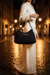 Guess Jeans Nero Women Handbag