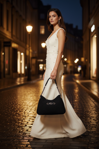 Guess Jeans Nero Women Handbag