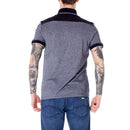 Modré bavlněné polo tričko Armani Exchange