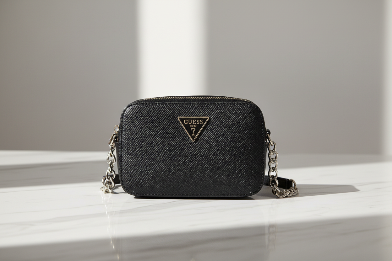 Černá polyethylenová kabelka Guess