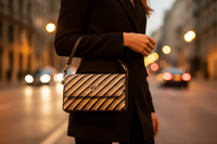 Černá polypropylenová kabelka Guess