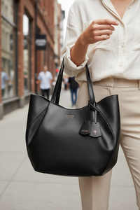 Guess Jeans Nero Poliuretano Women Handbag