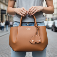 Guess Jeans Marrone Poliuretano Women Handbag