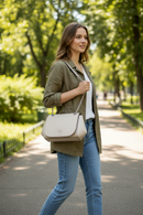 Dámská kabelka Guess Jeans Bianco z polyuretanu