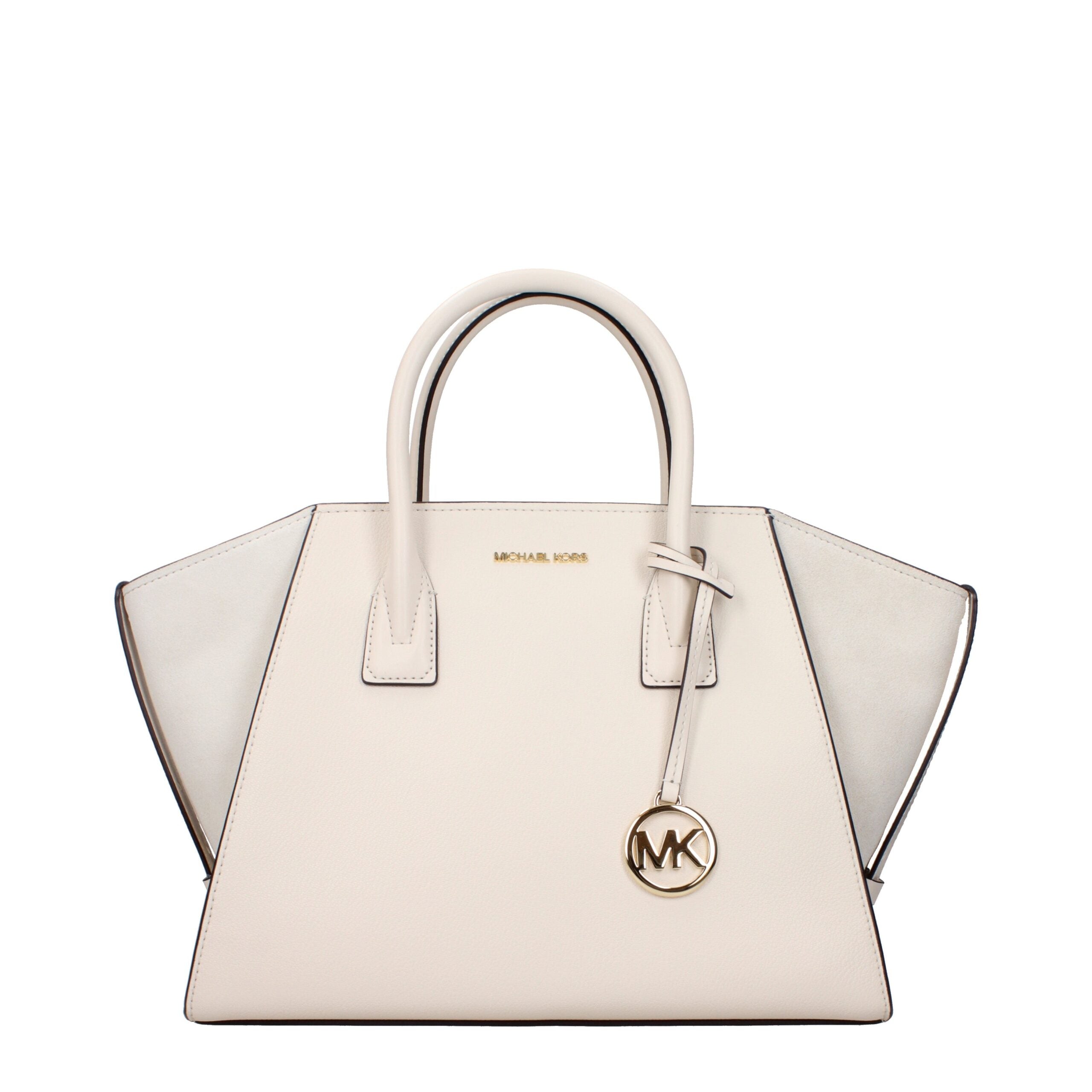 Michael Kors beige läderhandväska