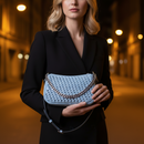 Michael Kors Light Blue Leather Handbag