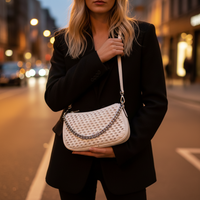 Michael Kors White Leather Handbag