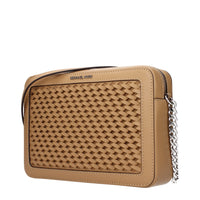 Michael Kors brun axelväska i läder