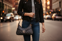 Dámská kabelka přes rameno Guess Jeans Nero Polyuretano