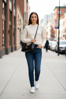 Guess Jeans Nero Poliuretano Dam Axelväska