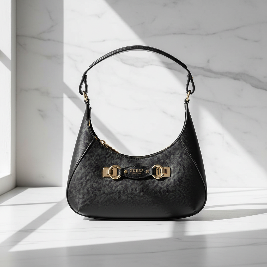 Guess Jeans Nero Poliuretano Womens Handbag