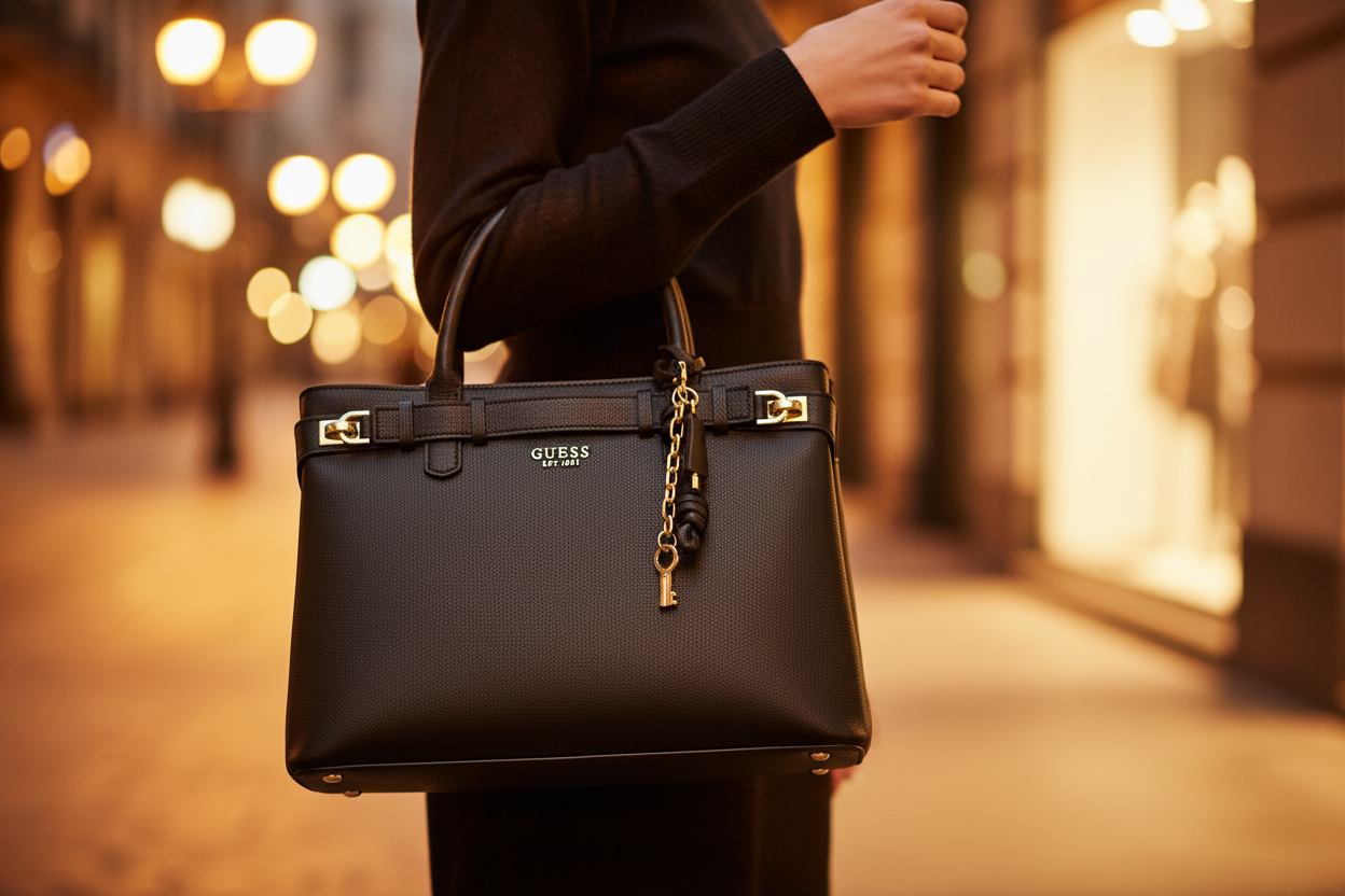 Guess Jeans Black Polyurethane Women Handbag