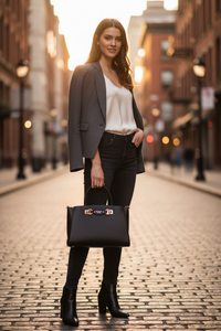 Guess Jeans Black Polyurethane Women Handbag