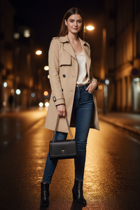 Dámská kabelka Guess Jeans z černého polyuretanu