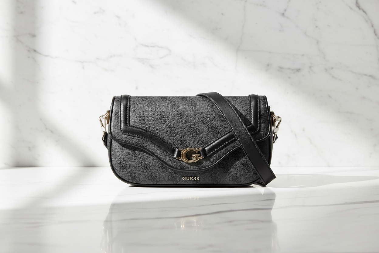 Guess Jeans Nero Poliuretano Women Handbag