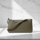 Zelená látková crossbody kabelka Michael Kors