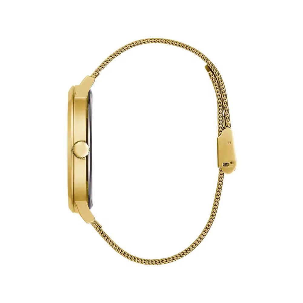 Guess guldfärgad klocka i rostfritt stål