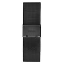 Guess svart klocka i rostfritt stål