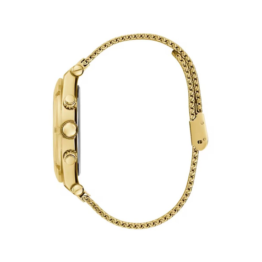 Guess guldfärgad klocka i rostfritt stål