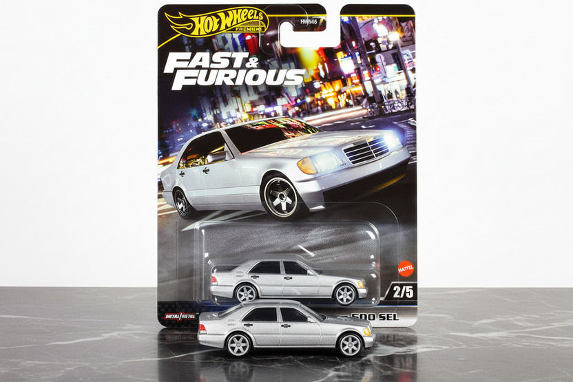 Mercedes-Benz 500 SEL Silver Metallic "The Fast and the Furious: Tokyo Drift" (2006) Movie "Fast & Furious" Series Diecast Model Car by Hot Wheels