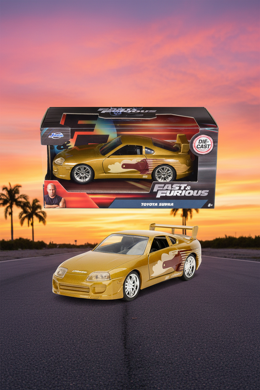 Slap Jack's Toyota Supra Gold "Fast & Furious" Movie 1/32 Diecast Model Car by Jada